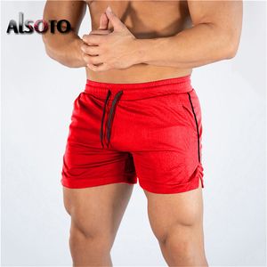 Męskie szorty 2021 Lato Running Men Sports Jogging Fitness Training Szybkie Suche Sexy Mens Gym Sport Beach