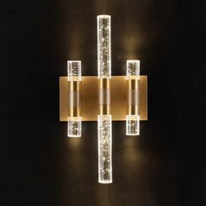 Post-modern Bubble Crystal Wall Lamp Luxury Led Wall Sconce Bedroom Bathroom Mirror Light Home Decor Lighting Fixtures