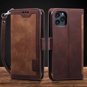Splice Flip PU Leather Cases For iPhone SE 11 Pro Max 6 6s 7 8 Plus X 10 Wallet Book Cover