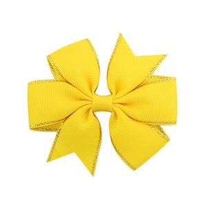 50st Phnom Penh Solid Grosgrain Ribbon Bows Clips Hairpin Girl's 3 