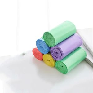 25 rotoli di sacchetti trasparenti per la spazzatura, sacchetti per la spazzatura, sacchetti resistenti per cucina, bagno, ufficio - viola