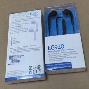 100 adet Mic ile 3.5mm Kulaklık Kulaklık Samsung Galaxy S6 I9800 S4 S5 S7 Not 7 Kenar Kutusu Ile