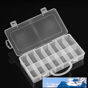 Transparent Pill Jewelry Storage Box Case Holder Necklace Bracelet Earrings Beads Rings Organizer Plastic Container 14Grids Compartment