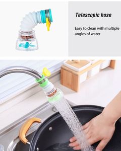 360 Verstelbare flexibele keukenkraan Tap Extender Splash-proof Waterfilter Outlet Head Water Saving Spuit Filter Diffuser