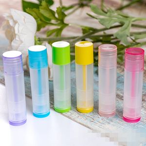 Zelfgemaakte chapstick lippenstift buis multicolour potten lege lip glanst container deksel plastic buizen make up eenvoud kl d2