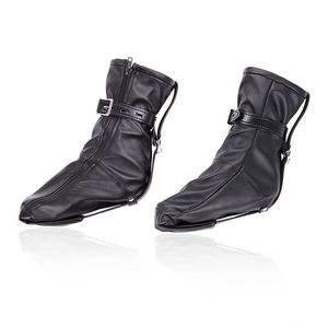 BDSM Bondage Soft PU Leather Padded Boot Booties Feet Restraint Socks Female Foot Fetish Ankle Cuffs SM Legcuffs Y200616