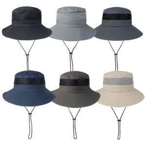 メンズとレディースサマーキャップ釣り帽子通気性紫外線保護折りたたみ可能なバケツの帽子の帽子
