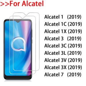 Protezione dello schermo del telefono in vetro temperato trasparente 2.5D 9H 0.3mm per ALCATEL 1 1C 1X 3 3C 3L 3V 3X Alcatel 7 2020 Pellicola in vetro trasparente HD