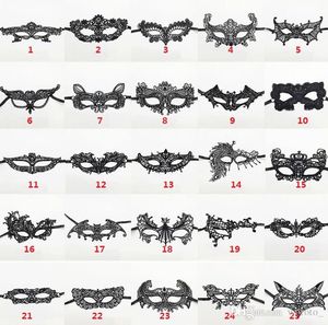 Moda Seksi Dantel Parti Maskeleri Kadınlar Bayanlar Kızlar Cadılar Bayramı Noel Cosplay Kostüm Masquerade Dans Sevgililer Yarım Yüz Maskesi