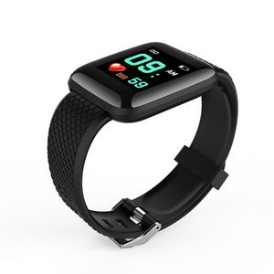 116plus S Bunte 116 Plus Smart Armbänder Armband Herzfrequenz Blutdruck Überwachung Sport Smartwatches Schrittzähler Fitness Tracker Männer Frauen