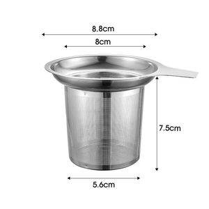 Reusable Stainless Steel Mesh Tea Infuser Tea Strainer Teapot Tea Leaf Spice Filter Drinkware Kitchen Accessories Customizable