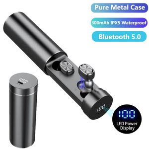 B9 TWS Kablosuz Kulaklık Bluetooth V5.0 Kulak 8D HIFI Stereo Spor Oyun Kulaklıklar Xiaomi Samsung Için LED Dijital Ekran