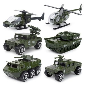 Diecast Meta Simulation Firefighting Military SWAT Alloy Model Children's Pocket Toy Car Set For Kids Gift