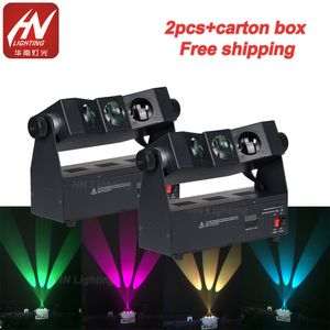 2pcs 3x10W RGBA 4in1 Tri-Beam Battery Powered Wireless Uplighting LED Wall Washer Effect Stage Light for Entertainment Event