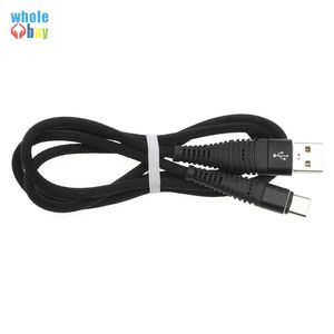2m Micro / Type-C USB-kabel 2m Snabb Laddningsdata Synkronisering Micro USB Laddare Kabel för Android Mobiltelefonkablar