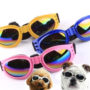 Desgaste do cão Goggles dobrável óculos Eye Proteção UV Waterproof Cat Óculos de sol Pet Acessórios 6 cores JK2005PH