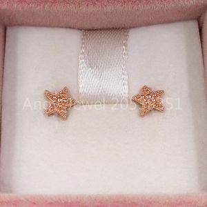 Andy Jewel Authentic 925 Sterling Silver Studs Pärled Starfish Stud Earrings Fits European Pandora Style Studs Jewely 288956C00