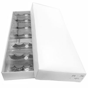 Toptan 10 Stilleri # 20-29 Kirpik 3D Vizon Lashes Doğal Vizon Fake Kirpik Makyaj Yanlış Lashes 20 Çift Epacket