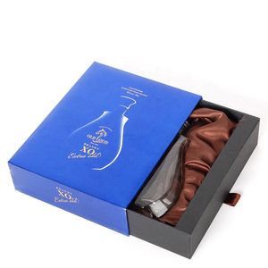 Professionell OEM Custom Luxury Drawer Shaped Chipboard Wine Packaging Box Red Wine Hardcover Box