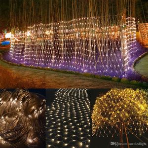 LED-strängar 200 2m * 3m Net Light Mesh Fairy Lights Twinkle Lighting Christmas Wedding