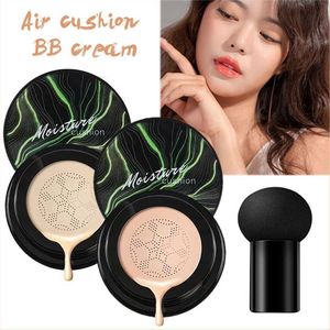 BB Air Cushion Foundation Mushroom Head Cc Cream Concealer Whitening Makeup Cosmetics Vattentät Brighten Face Base Tone