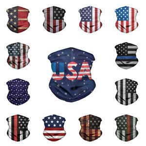 Bandana Star stripe Maschera bandiera americana Sciarpe magiche Sport all'aria aperta Maschera da ciclismo Turbante Foulard Designer MaschereT2I51246