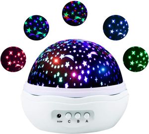 360° Rotation Star Moon Projector with Projection Mode and Night Light Mode, 9 Color LED Night Light 2020 Newest