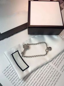 S925 Silver Key Armband Män och kvinnor Fashion Hip-Hop Style Jewelry Gift
