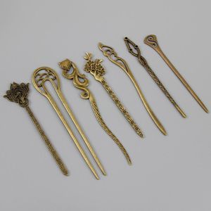 New Bronze Vintage Hair Sticks 17 스타일 헤드 밴드 Elegance Lady Hairpins Fashion Alloy Hair Hair Hair Accessories D19011502