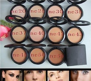 Hot Face Powder Makeup Powder Plus Foundation Pressed Matte Natural Make Up Facial Powder Easy to Wear 15g NC and NW