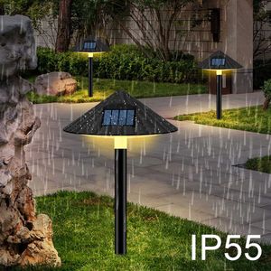 Outdoor LED solar light Solar Lawn Umbrella Shade Lamp Mushroom Shade Plug Light IP55 White/Warm White solar garden light