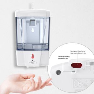 Automatic Soap Dispenser 700ml Wall Mounted Automatic Sensor Large Capacity Liquid Soap Dispensers Bathroom Accessories OOA8167