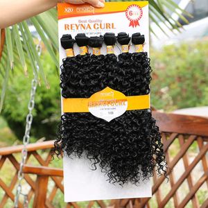 Weaves Weft Afro Curly Perruques Tressées Syntetiska flätor Hårförlängningar Ombre Syntetisk Flätning Xpression Braiding Hair Crochet Hair Weft