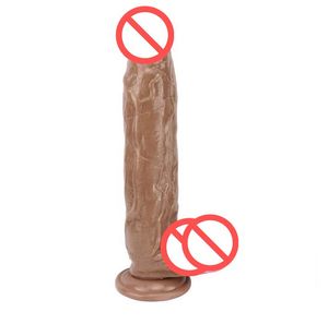 sensação de pele realistas Dildo enorme Big Penis com Ventosa Sex Toys para Mulher Strapon Feminino Masturbação J1740