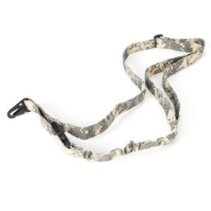 Caccia ar15 Accessori tattico singolo punto fionda QD Fibbia in metallo Airsoft Tiro Fucile Sling Tattico Fucile Cinghia ACU CP