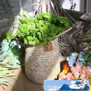 5 Color Real Touch Soft Rubber Artificial Rice Tsai Ball Fruit Hydrangea Simulation Fake Flower Succulent Plant Party Home Decoration