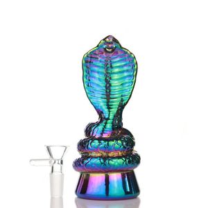 Cachimbos de água de animais para cachimbos de água de cobra de 2,4 polegadas bongs coloridos com tigela de vidro acessório de fumaça para venda no atacado