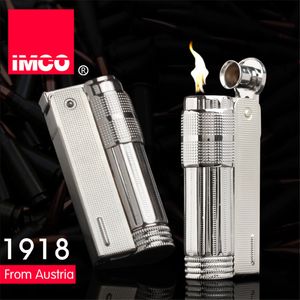 Original IMCO Lighter Old Gasoline Lighter Genuine Stainless Steel Cigarette Lighter Cigar Fire Briquet Tobacco Petrol Lighters