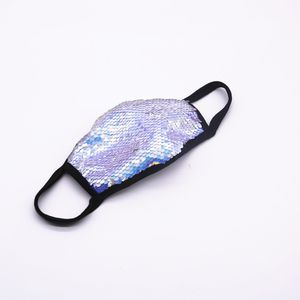 Bridger Source Sequin Blue Mask Senscreen Ледяной Шелк Цветные бриллианты Мода пыленепроницаемая дышащая хлопковая ткань Моющийся взрослый