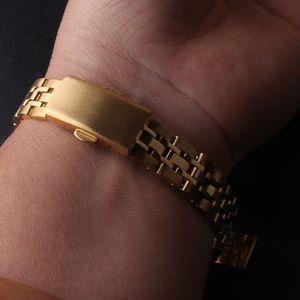 10 milímetros 12 milímetros 14 milímetros 16 milímetros 18 milímetros 20 milímetros Assista cintas de aço inoxidável de ouro pulseiras moda bandas wirstwatch para homens mulheres relógios acessórios novos
