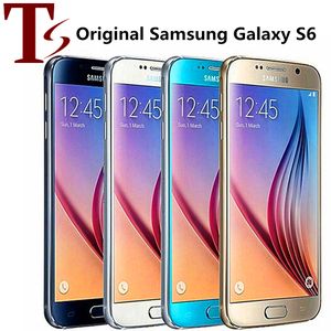 Yenilenmiş Orijinal Samsung Galaxy S6 G920A G920T G920P G920V G920F Kilidi Açılmış Cep Telefonu Sekiz Çekirdeği 3GB/32GB 16MP Akıllı Telefon