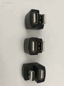 100 Stück Großhandel 90 Grad 180 Grad USB 2.0A Stecker auf Buchse M/F Konverter-Adapter-Anschluss für Laptop