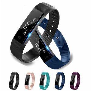 ID115 Smart Bracelet Fitness Tracker Smart Watch Step Counter Activity Monitor Vibration Smart Wristwatch For IOS iPhone Android Phone Watch