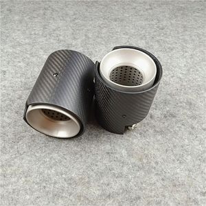 Auto Part Carbon fiber Exhaust Pipe Muffler tip Nozzles Rear Tailpipes For M Performance F87 M2 F80 M3 F82 F83 M4 F90 M5 M6 M135i M235i M335I M435I End Tips