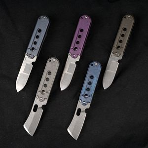 Factory Direct Partihandel Varumärke S35VN Blad Titanum Handtag Mini Pocket Kniv Nyckelring, Lämplig för utomhuscampning och vandring