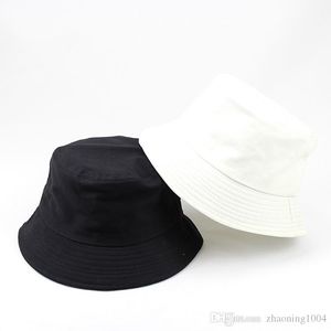 Designer bomull vikbar hink hatt för vuxna Mens Womens Plain Custom Fishing Caps Spring SunMmer Fall Blank Beach Sports Sun Visor