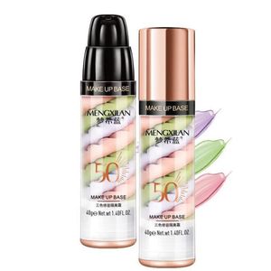 One Step Color Corrector Primer Make-up-Basis Dreifarbige Mischölkontrolle Unsichtbare Porenisolationscreme Aufhellendes Gesichts-Make-up