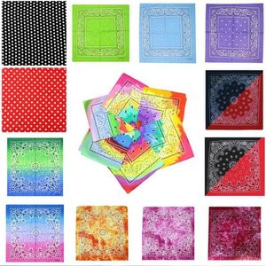 Tie Dye Bandana Cykling utomhus magi halsdukar Unisex Square Handduk Ansiktsmasker Hip Hop Headband Neckerchief Printed Headwrap Heminredning LSK214