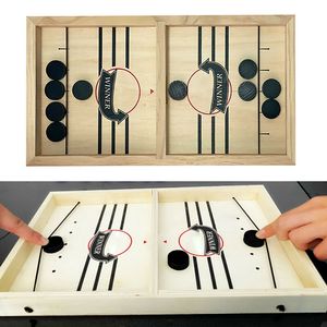 Zwycięzca Foosball Gry Stołowe Hokej Gra Katapulta Szachy Rodzice-Dziecko Interaktywne Zabawki Fast Sling Puck Board Game Zabawki dla dzieci T200723