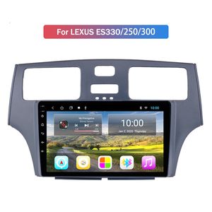 Quad Core Android 10.0 Bilstereo Video DVD-spelare Double2 Din Pekskärm GPS Navi WiFi Radio Head Unit för Lexus ES330 / 250/300 2001-2005